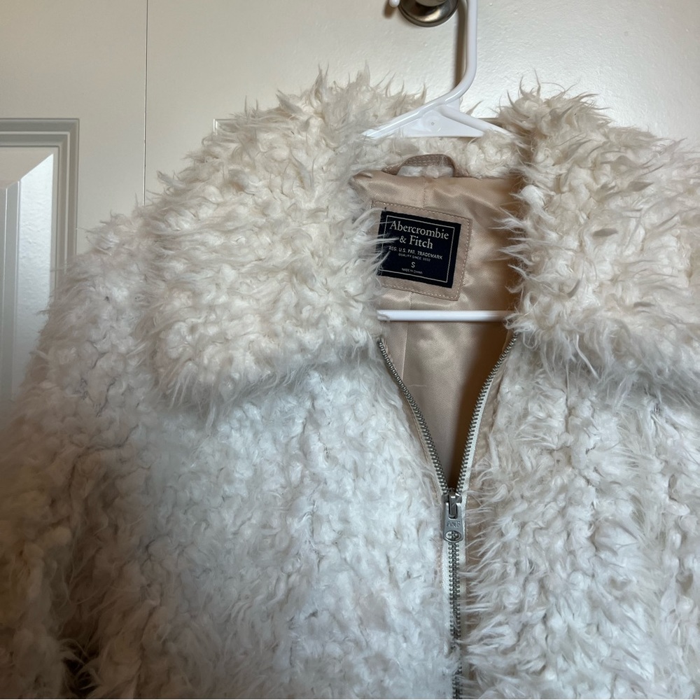 Fuzzy Abercrombie Bomber Jacket